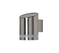 LITECRAFT Jobe Wall Light Outdoor Solar Powered Integrated LED - Stainless Steel