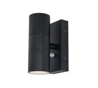 LITECRAFT Kenn Up & Down Outdoor Wall Light with Photocell Sensor - (Black)