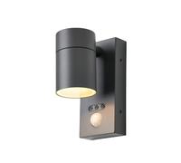 LITECRAFT Kenn Wall Light Outdoor Downlight with PIR Motion Sensor - Anthracite