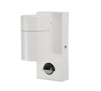 LITECRAFT Kenn Wall Light Outdoor IP44 Downlight with PIR Motion Sensor - White