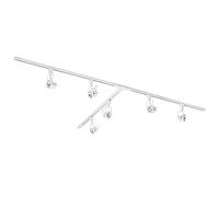 LITECRAFT Kitchen Track Light with Greenwich Fixture & GU10 LED Bulbs - (White, 3M T-Shape 6 Light)