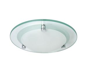 LITECRAFT Lacunaria Glass Flush Mount Bathroom Ceiling Light Small (23.5 cm)
