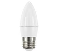 LITECRAFT Light Bulb 4.9W E27 Edison Screw Candle Non Dimmable Cool White LED in White - (Pack of 3)