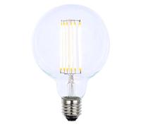 LITECRAFT Light Bulb 6 Watt E27 Edison Screw LED Filament Globe Fitting - (Clear, Single)