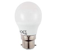 LITECRAFT Light Bulb B22 Bayonet Cap 5.2 Watt Golf Ball Cool White LED (Pack of 2)