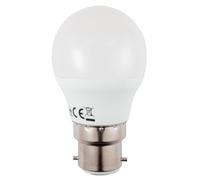 LITECRAFT Light Bulb B22 Bayonet Cap 5.2 Watt Golf Ball Cool White LED (Single)
