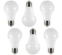 LITECRAFT Light Bulb E27 Edison Screw GLS Daylight White LED - (8.5 Watt, 6 Pack)
