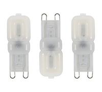 LITECRAFT Light Bulb G9 Capsule 2 Watt Non Dimmable 3000K LED - (Warm White, Pack of 3)