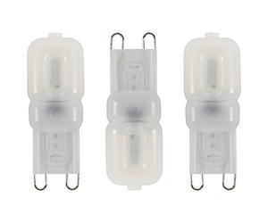 LITECRAFT Light Bulb G9 Capsule 2 Watt Non Dimmable 3000K LED - (Warm White, Pack of 3)