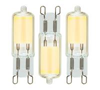 LITECRAFT Light Bulbs G9 Capsule 2 Watt COB Natural White LED in Clear - 3 Pack