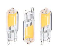 LITECRAFT Light Bulbs G9 Capsule 2 Watt COB Warm White LED in Clear - 3 Pack