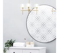 Litecraft Lincoln Brass 3 Arm Semi-Flush Bathroom Ceiling Light