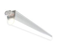 LITECRAFT Logan Under Cabinet Integrated LED Light - Aluminium (Warm White, 113 cm)