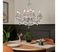 Litecraft Marie Therese Chrome 12 Light Chandelier