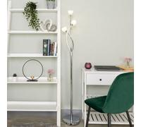Litecraft Marta Chrome 3 Light Floor Lamp