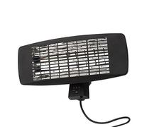 Litecraft Outdoor Wall Mount Radiant Patio Heater With 3 Power Settings - Black