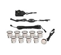 LITECRAFT Pack of 10 Horus Smart 3cm RGB Recessed Deck Lighting Kit - Multicoloured