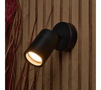 Litecraft Pack Of 2 Kenn Black Adjustable Outdoor Wall Lights