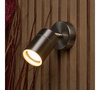 Litecraft Pack Of 2 Kenn Stainless Steel Adjustable Outdoor Wall Lights