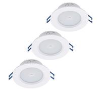 Litecraft Pack Of 3 Jeune White Led Downlights With 360 Degree Pir Sensor