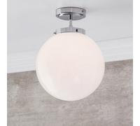 Litecraft Preston Chrome Globe Bathroom Ceiling Light