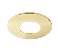 LITECRAFT Recessed Downlights Fire Rated Fixed Bathroom Integrated LED - (Satin Brass)