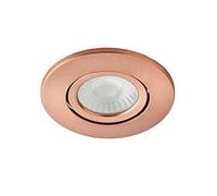 LITECRAFT Recessed Downlights Fire Rated Tiltable Bathroom Integrated LED - (Antique Copper, Single)
