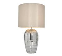 LITECRAFT Rita Ripple Smoke Tinted Glass Lamp or Shade - (Table Lamp)