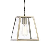 LITECRAFT Rockford Ceiling Pendant E27 Outdoor Lantern 1 Light - Stainless Steel