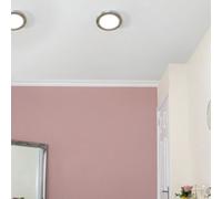 Litecraft Satin Nickel Magnetic Bezel For 12W Darly Bathroom Flush Ceiling Light