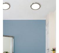Litecraft Satin Nickel Magnetic Bezel For 18W Darly Bathroom Flush Ceiling Light