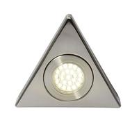 LITECRAFT Scott Triangular Under Kitchen Cabinet Light Integrated LED in Satin Nickel - (Single, Day Light)