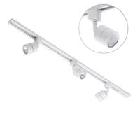 Litecraft Soho White 3 Head 1M Straight Kitchen Track Light With Led Bulbs