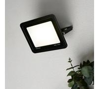 Litecraft Stanley Slimline Black 50 Watt Led Ip65 Outdoor Wall Flood Light