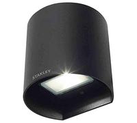 LITECRAFT Stanley Tronto Up or Down LED Wall Light Circular Outdoor IP44 Rated - Black