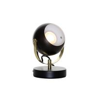 LITECRAFT Table Lamp Eyeball Adjustable Desk Light (Matte Black)
