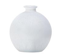 LITECRAFT Table Lamp Small Frosted Glass Vase Styled Base - White