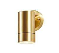 LITECRAFT Talon Wall Light Outdoor Up or Down IP54 Rated Fitting - Brass