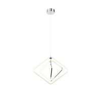 LITECRAFT Tili Ceiling Pendant Diamond Styled 26 Watt Integrated LED 3 Light - Polished Chrome
