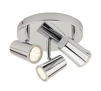 LITECRAFT Trisha Spotlight Plate Bathroom Adjustable 3 Light - Polished Chrome