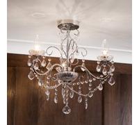 Litecraft Vara Chrome 3 Light Bathroom Chandelier