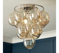 Litecraft Visconte Maiori Champagne Small Flush Ceiling Light