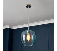 Litecraft Visconte Sarno Blue Tint Ceiling Pendant