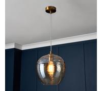 Litecraft Visconte Sarno Champagne Tint Ceiling Pendant