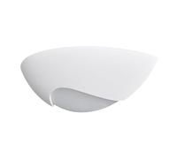 LITECRAFT Wall Light Ceramic Uplighter E14 Fitting with Frosted Diffuser - Ivory