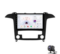 LiteGauge Android 14 Car Radio for F-ord S-Max 2007-2015 with Wireless Carplay Android Auto 9 inch Touchscreen Stereo Receiver Bluetooth WiFi GPS FM/RDS Hi-FI SWC+AHD Rear Camera & Mic(Color:P1)