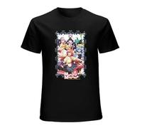 LiteMaid Monster Musume Anime Unisex Monster Musume Short-Sleeve T-Shirt Black XXXL