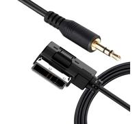 LITEMATIRA AMI MDI AUX Cable Music Interface Adapter 3.5 mm Jack Aux-in Cord Compatible with A1 A3 A4 A5 A6 A7 A8 Q3 Q5 Q7 TT & Volkswa-ge