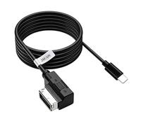 LITEMATIRA AMI Music Interface Char-ge Aux Cable Compatible with A3/A4/A5/A6/A8/S4/S6/S8/Q5/Q7/R8/TT with MMI 3G+ System (6 FT)