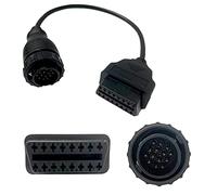 LITEMATIRA OBDII Diagnostic Cable Adapter with 14 Pin to 16 Pin Connector Compatible with Mercedes Benz, Car Male to Female OBD2 Cord, 17 Inch